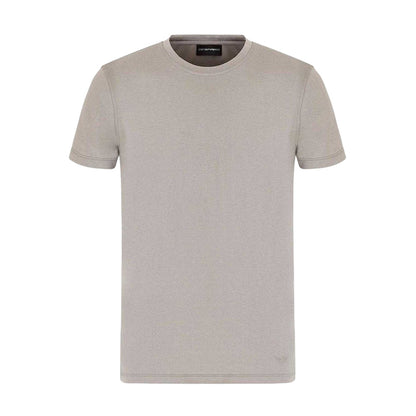 Grey - Front - Emporio Armani EA7 Mens Slim Short-Sleeved T-Shirt
