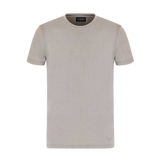 Grey - Front - Emporio Armani EA7 Mens Slim Short-Sleeved T-Shirt