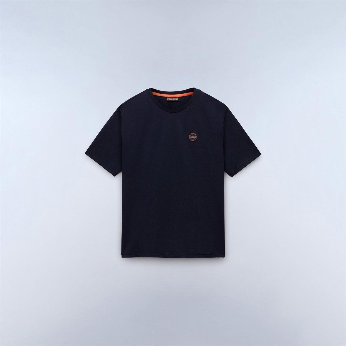 Marine Blue - Front - Napapijri Mens Recycled Cotton T-Shirt