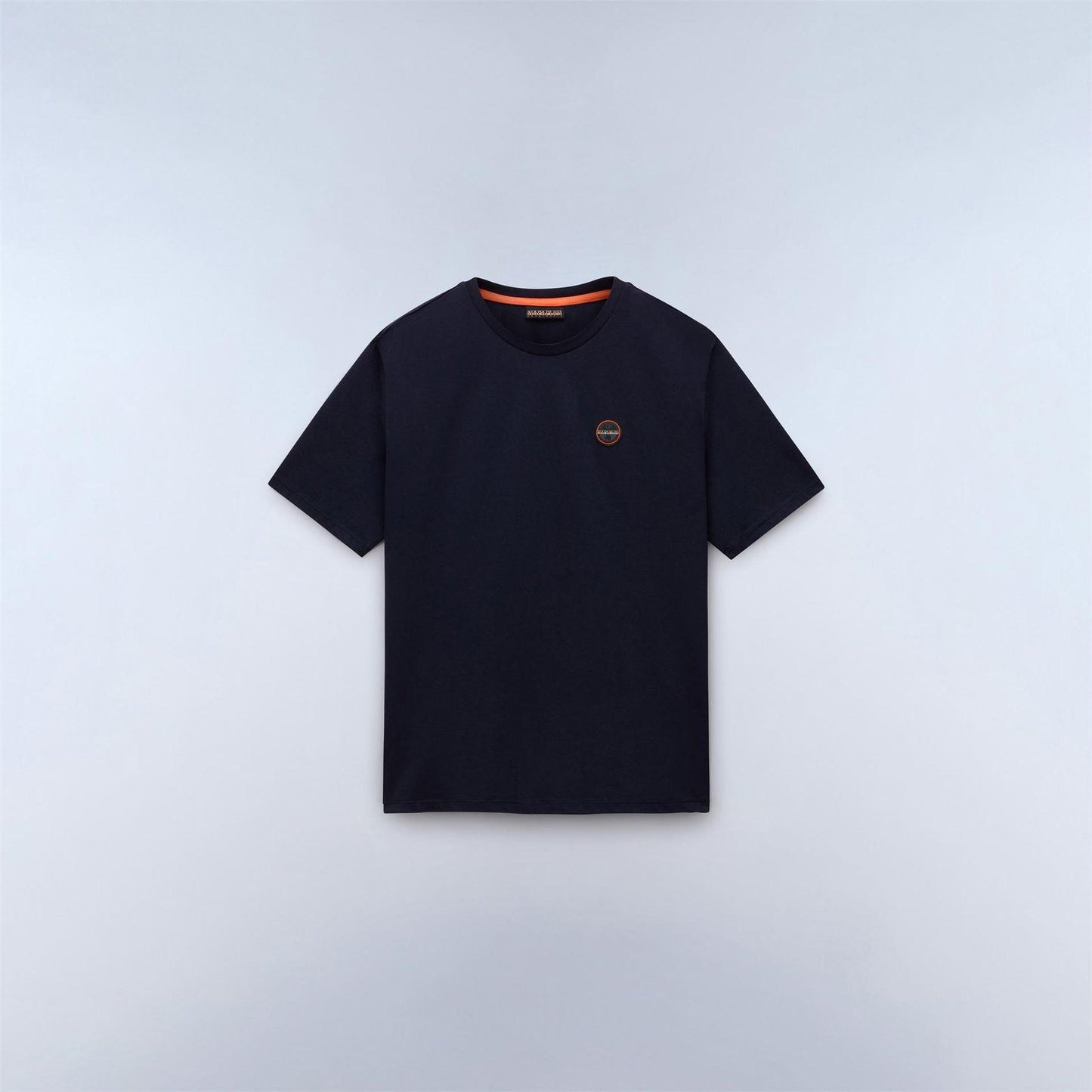 Marine Blue - Front - Napapijri Mens Recycled Cotton T-Shirt
