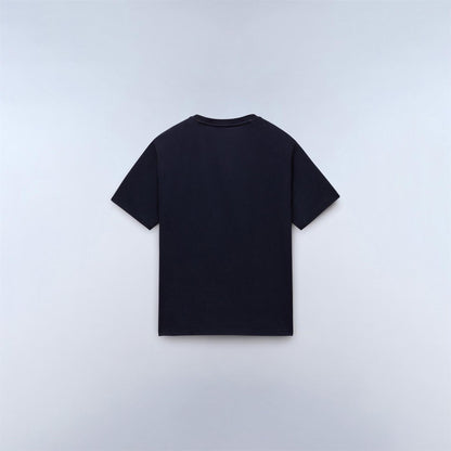 Marine Blue - Back - Napapijri Mens Recycled Cotton T-Shirt