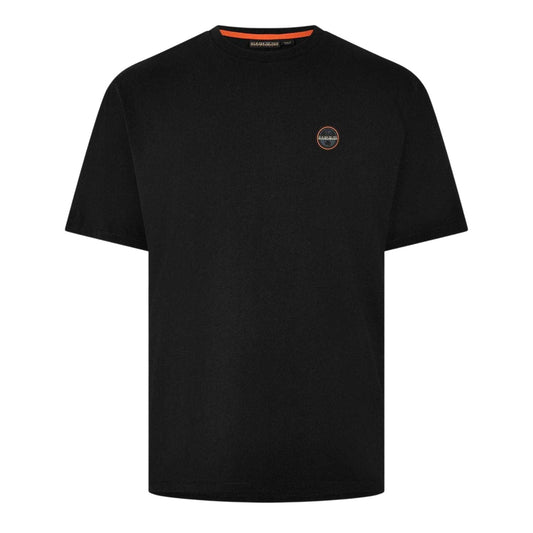 Black Beauty - Front - Napapijri Mens Recycled Cotton T-Shirt