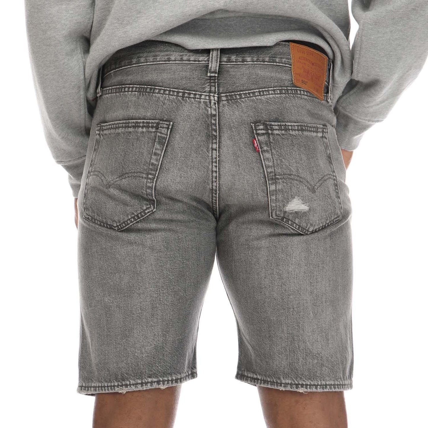 Denim - Back - Levis Mens 501 Original Weekend Warrior Shorts