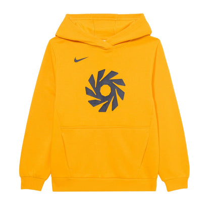 University Gold - Front - Nike Childrens-Kids Graphic Print Logo Hoodie