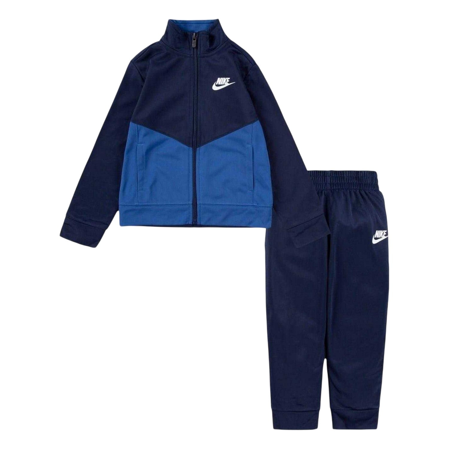 Navy-White - Front - Nike Baby Boys NSW Tracksuit Set