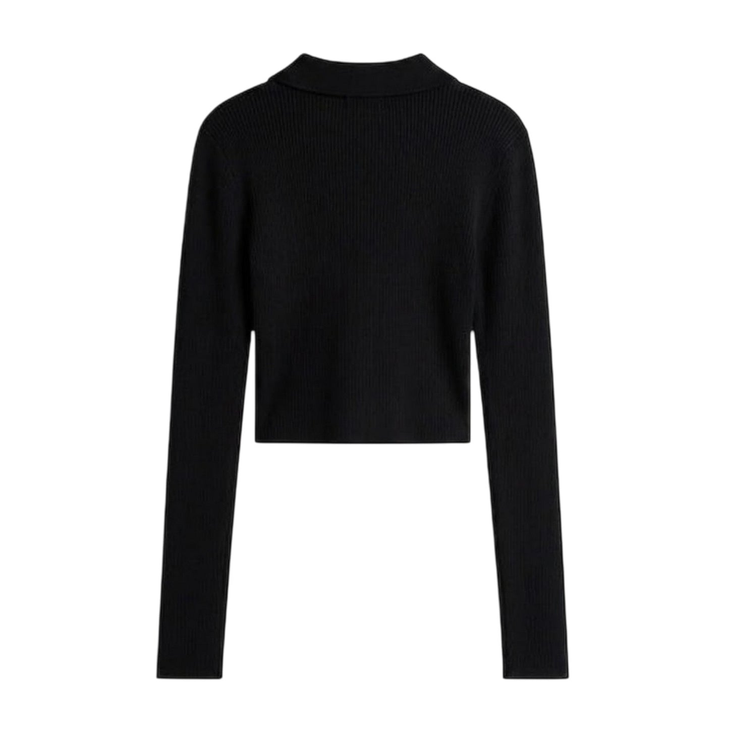 Black - Back - Tommy Jeans Womens-Ladies Slim Polo Shirt