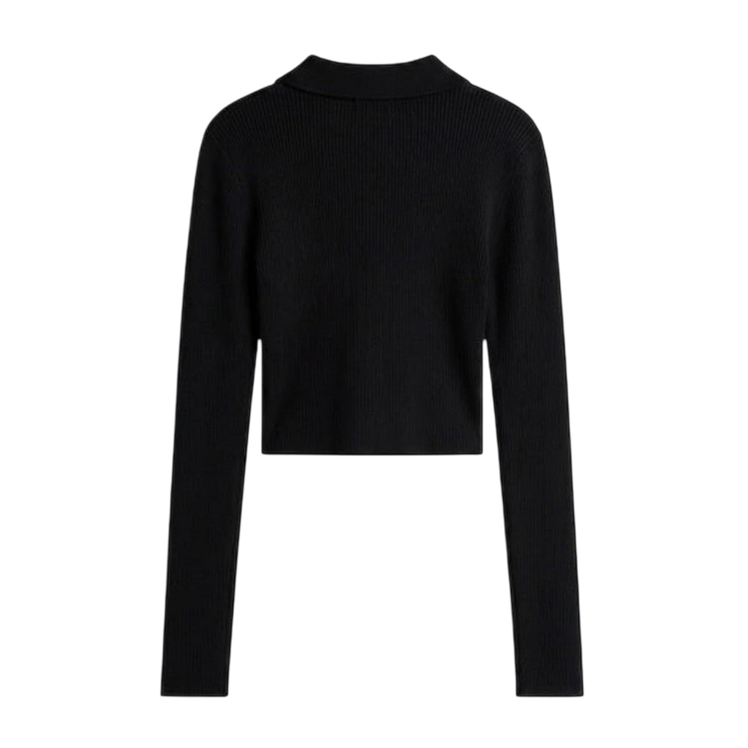Black - Back - Tommy Jeans Womens-Ladies Slim Polo Shirt
