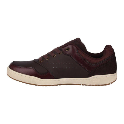 Brown - Back - Kangol Mens Canary Leather Trainers