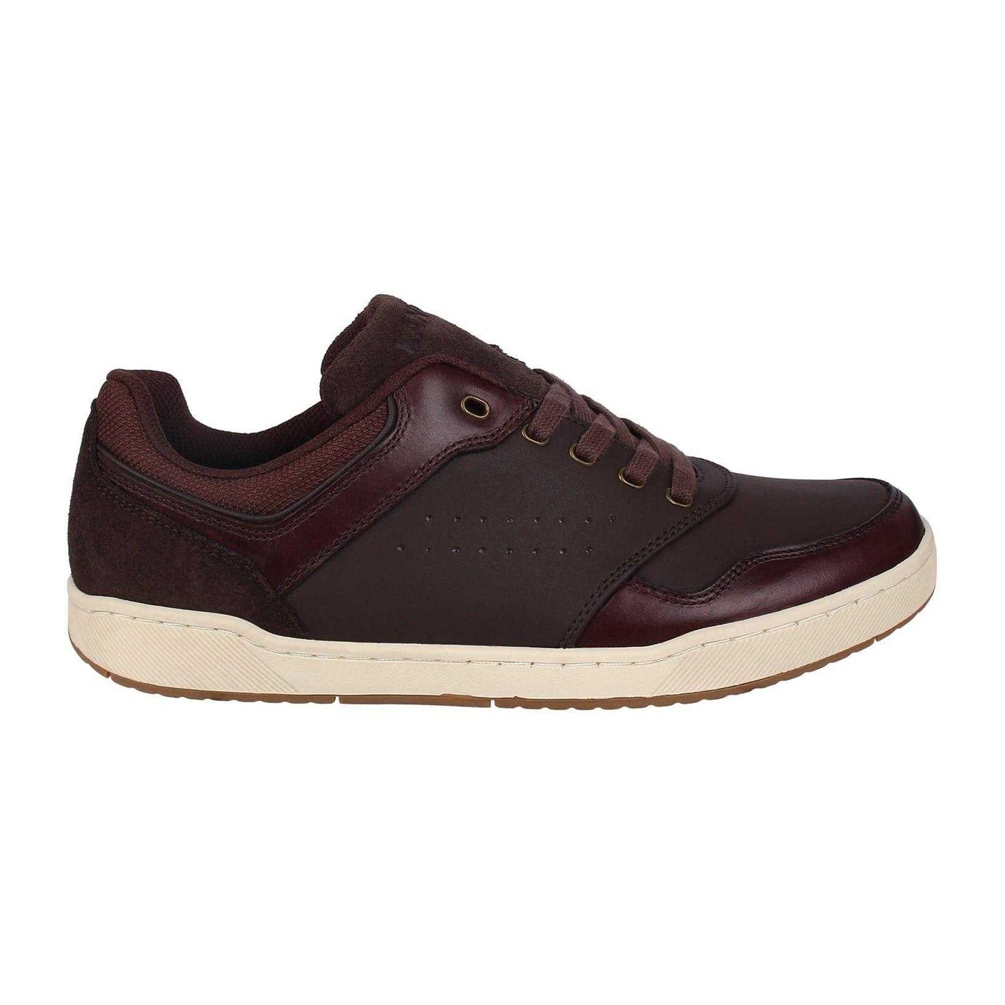 Brown - Front - Kangol Mens Canary Leather Trainers
