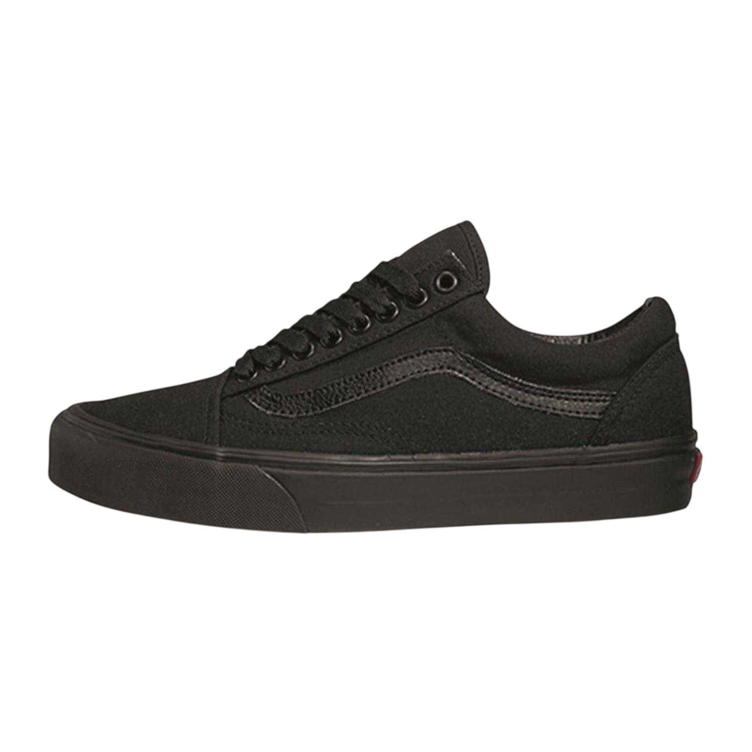 Black - Back - Vans Mens Old Skool Canvas Trainers