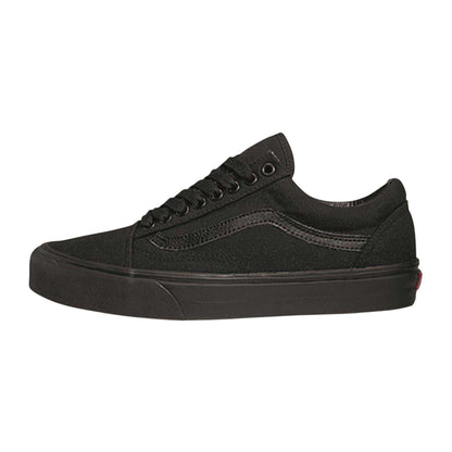 Black - Back - Vans Mens Old Skool Canvas Trainers