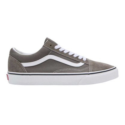 Grey - Front - Vans Mens Old Skool Canvas Trainers