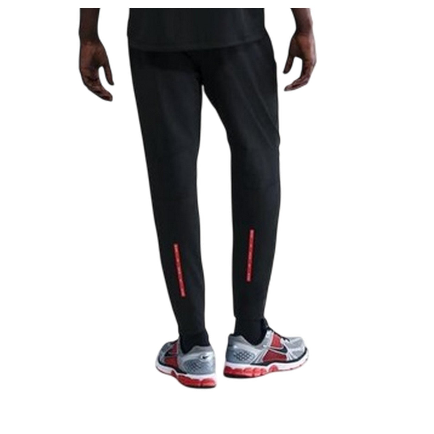 Black-Red - Back - Nike Mens Run Jogging Bottoms