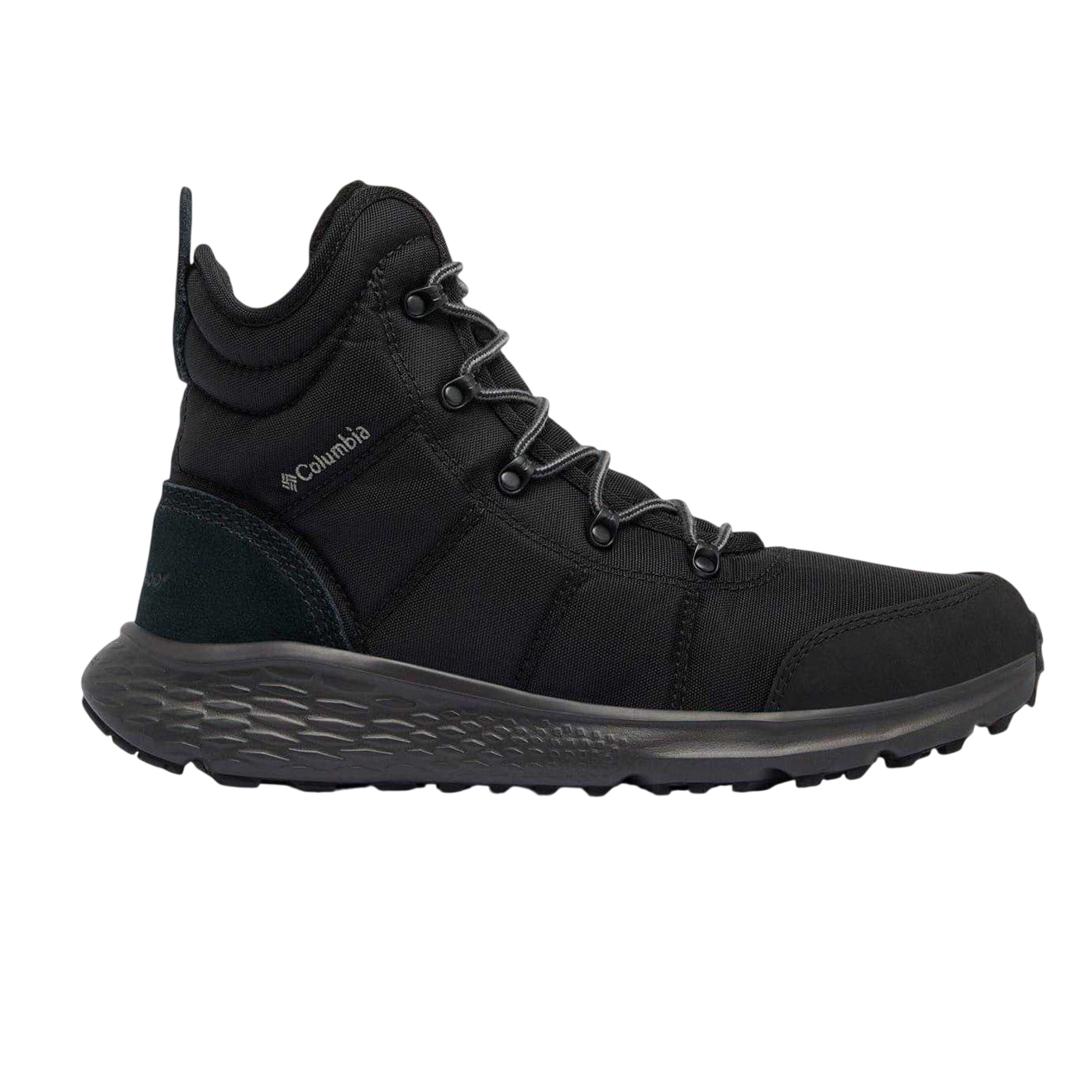 Black - Front - Columbia Mens Fairbanks Lace Up Winter Boots