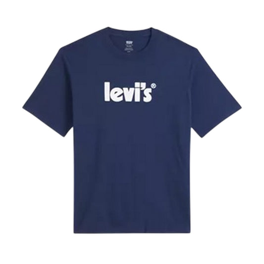 Dark Blue - Front - Levis Mens Cotton Relaxed Fit Short-Sleeved T-Shirt