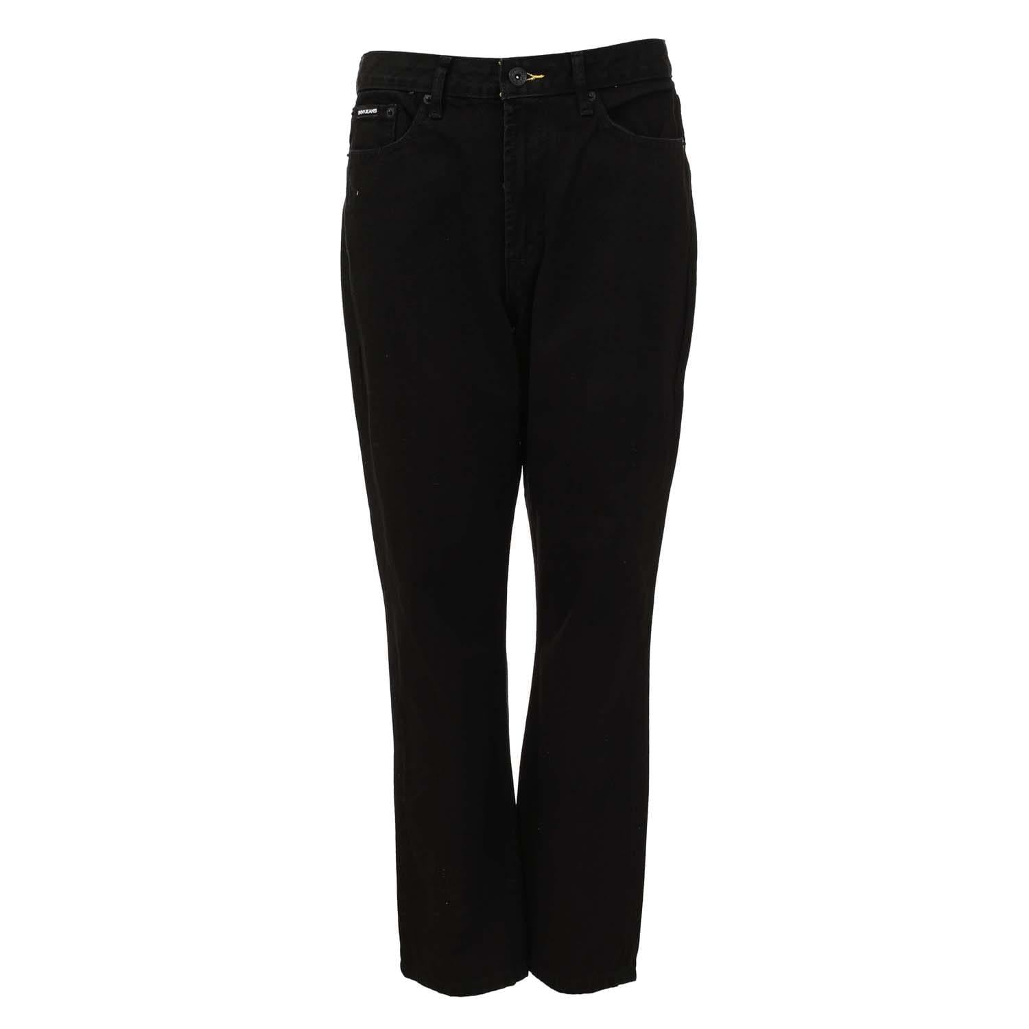 Black - Front - DKNY Womens-Ladies Broome Vintage High Rise Jeans