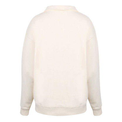 White - Back - Slazenger Womens-Ladies Embroidered Logo Drop Shoulder Relaxed Fit Tennis Sweatshirt