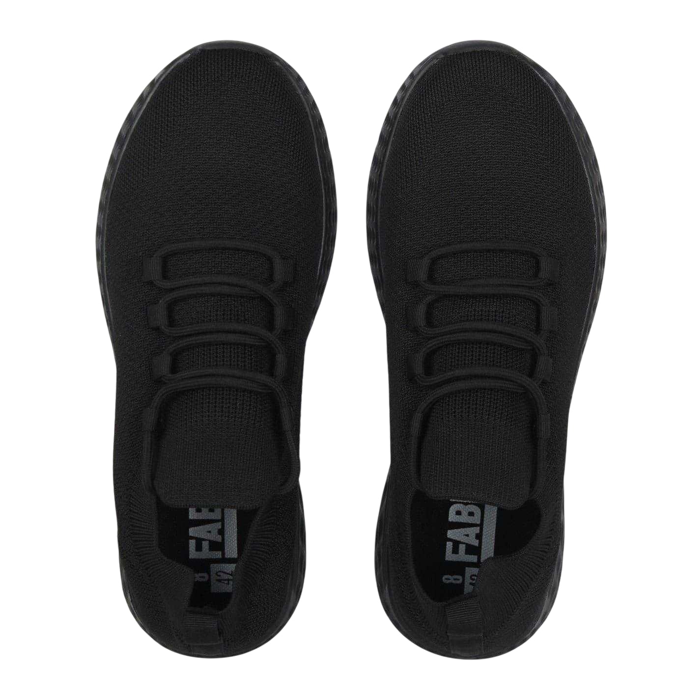 Black - Lifestyle - Fabric Mens Santo Running Trainers