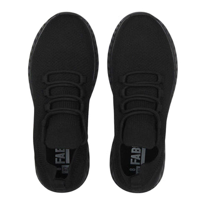 Black - Lifestyle - Fabric Mens Santo Running Trainers