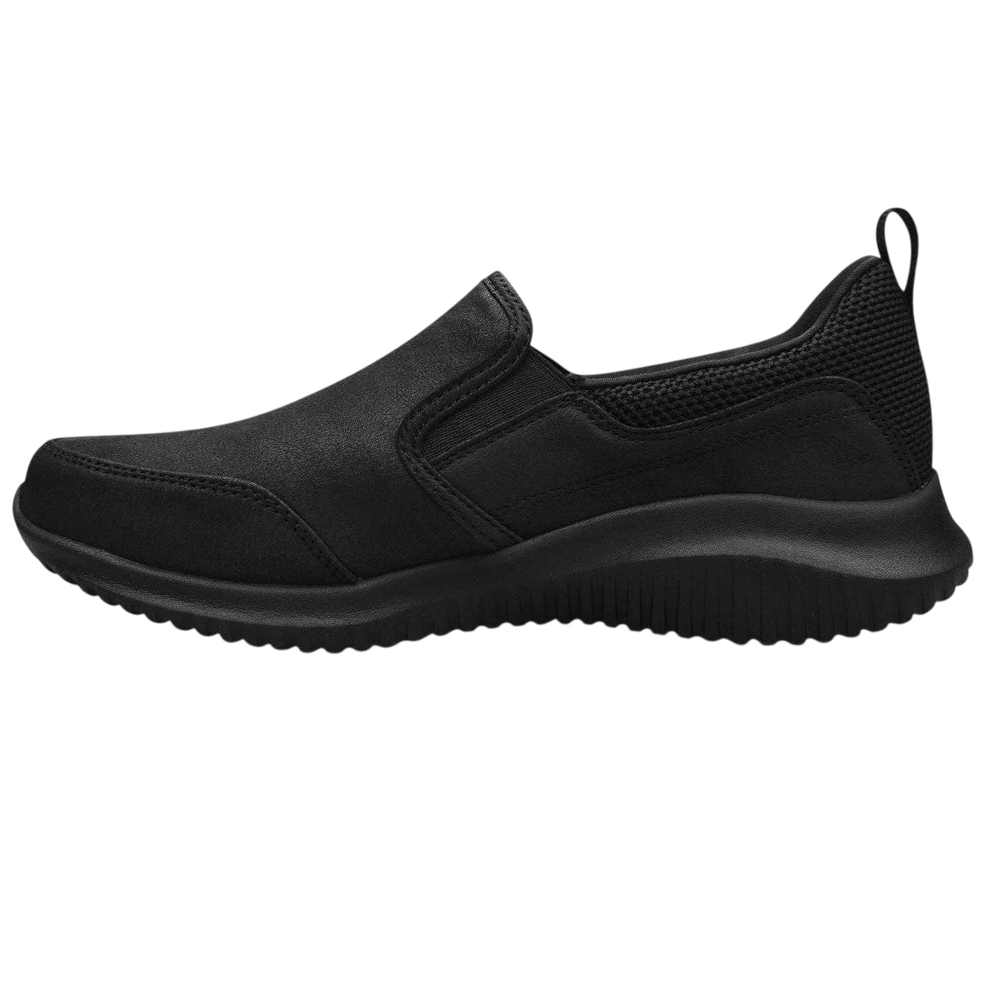 Black - Side - Skechers Mens Ultra Flex 3.0 Smooth Step Trainers