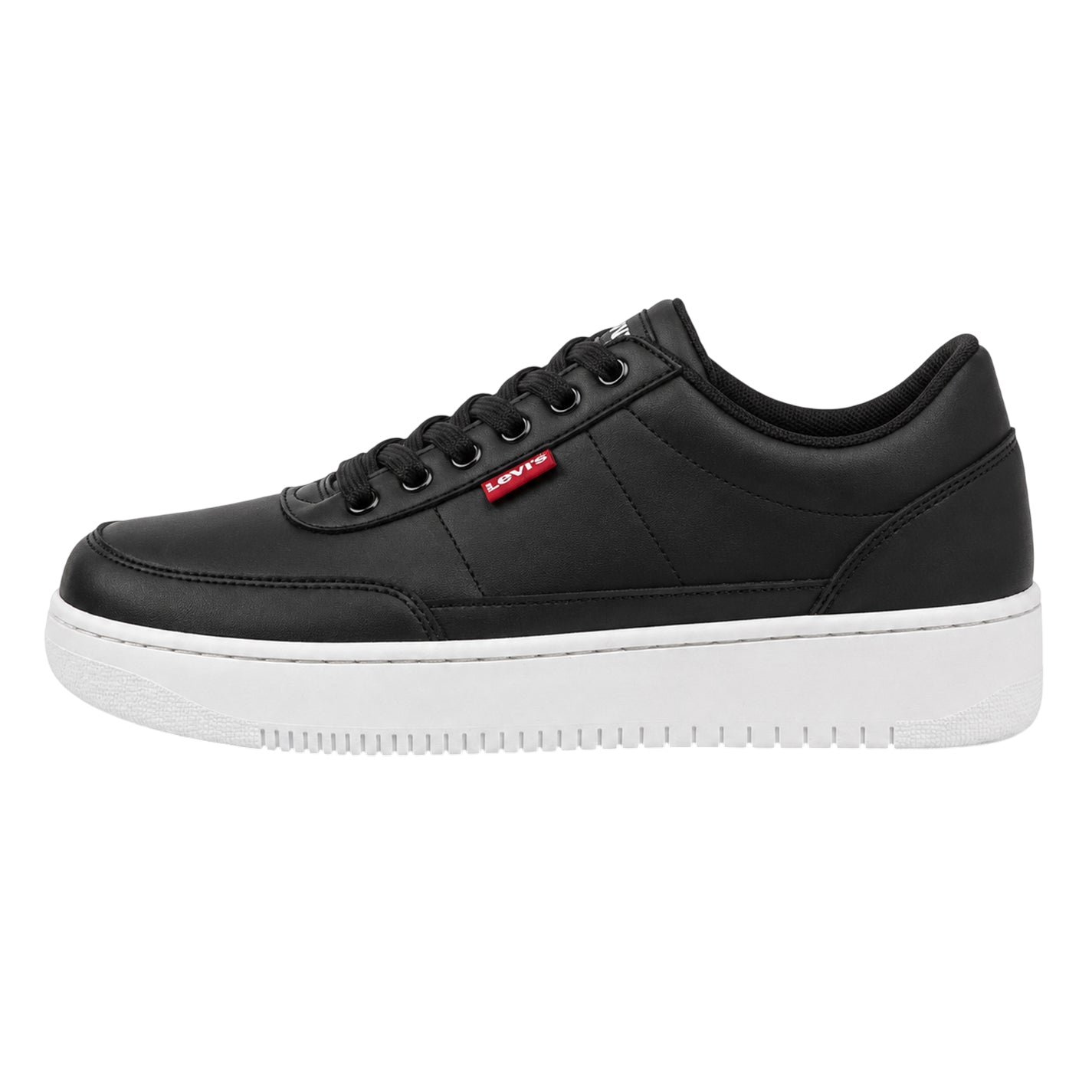 Black - Back - Levis Womens-Ladies Union 2.0 Platform Trainers