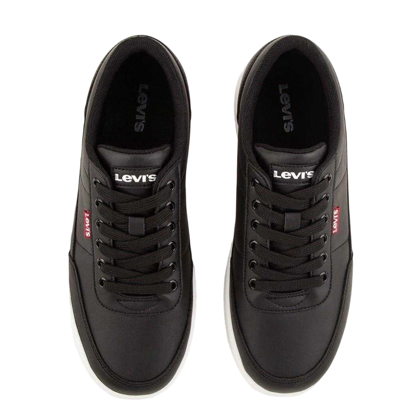 Black - Side - Levis Womens-Ladies Union 2.0 Platform Trainers