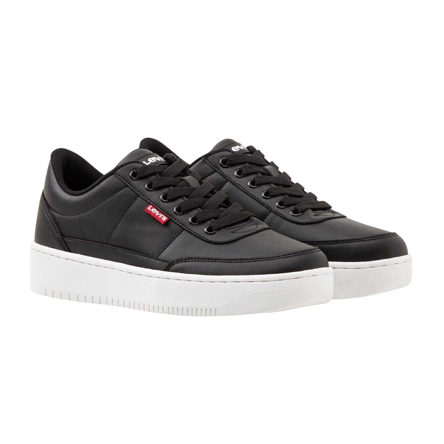 Black - Lifestyle - Levis Womens-Ladies Union 2.0 Platform Trainers