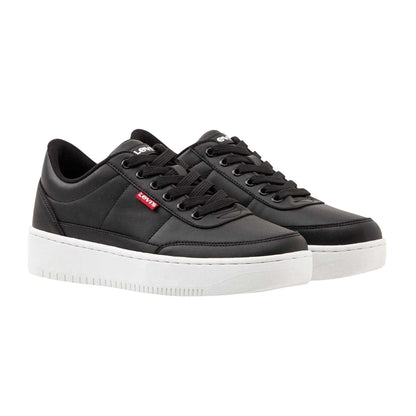 Black - Lifestyle - Levis Womens-Ladies Union 2.0 Platform Trainers