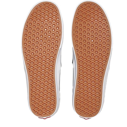 Black-White - Side - Vans Womens-Ladies Canvas Trainers