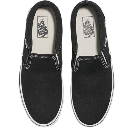 Black-White - Lifestyle - Vans Womens-Ladies Canvas Trainers
