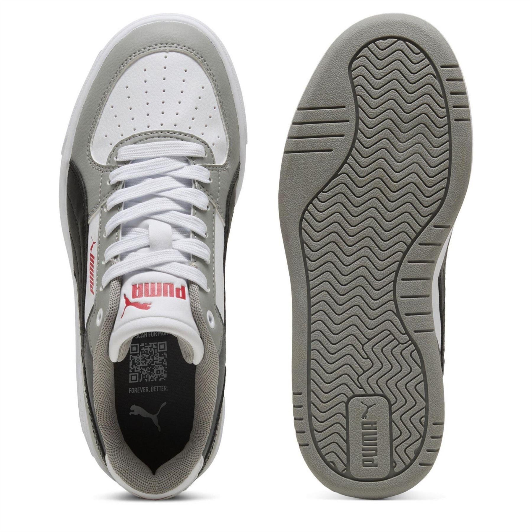 Grey-Black - Side - Puma Childrens-Kids Caven 2.0 Trainers