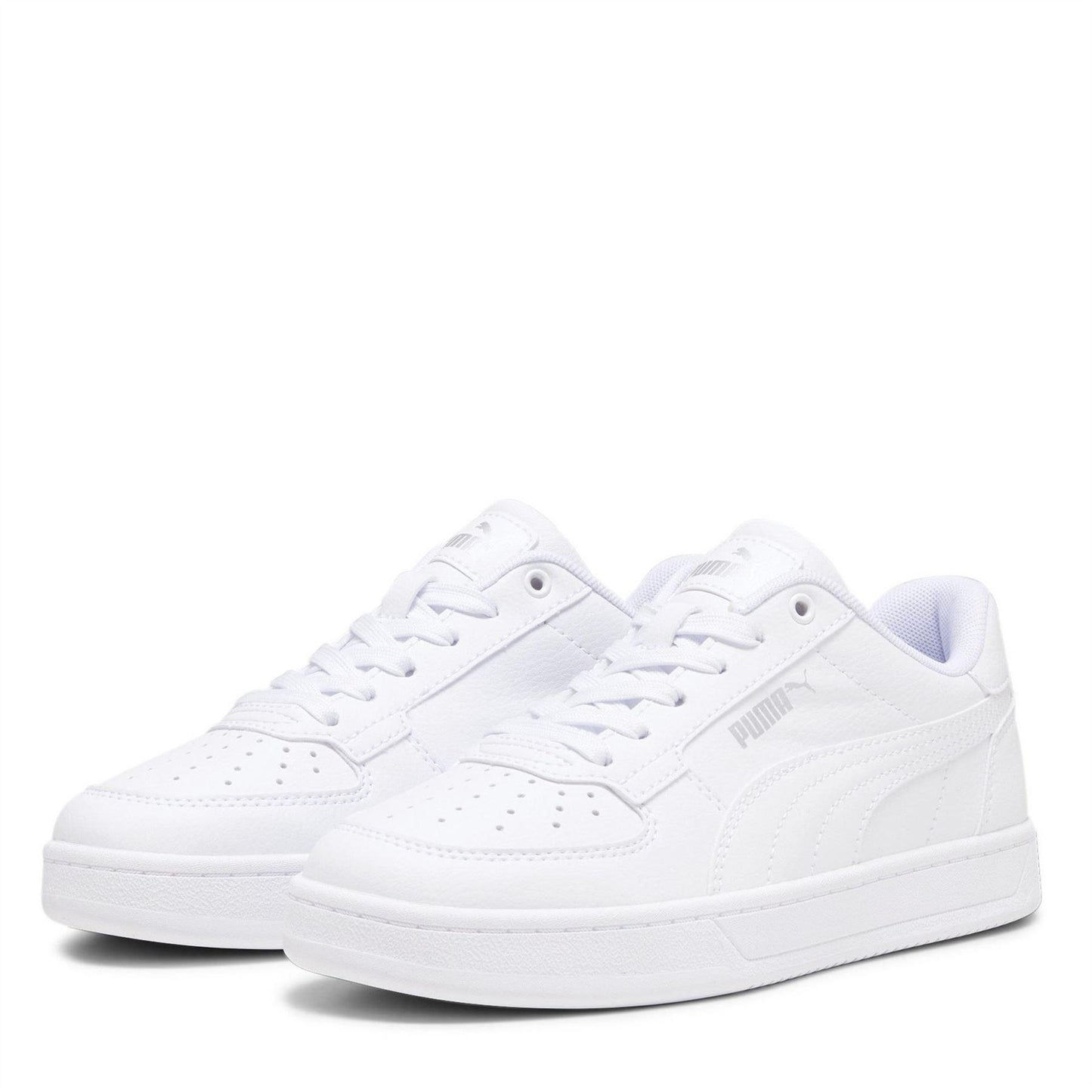 White - Front - Puma Childrens-Kids Caven 2.0 Trainers