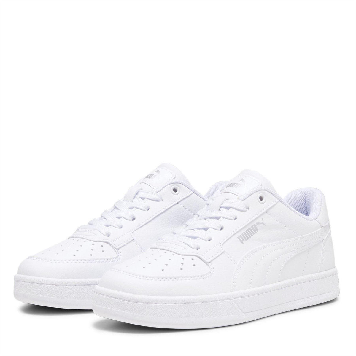 White - Front - Puma Childrens-Kids Caven 2.0 Trainers