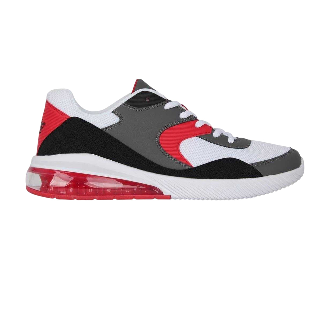 White-Red - Front - Rise Mens Air Cushioned Basketball Shoes