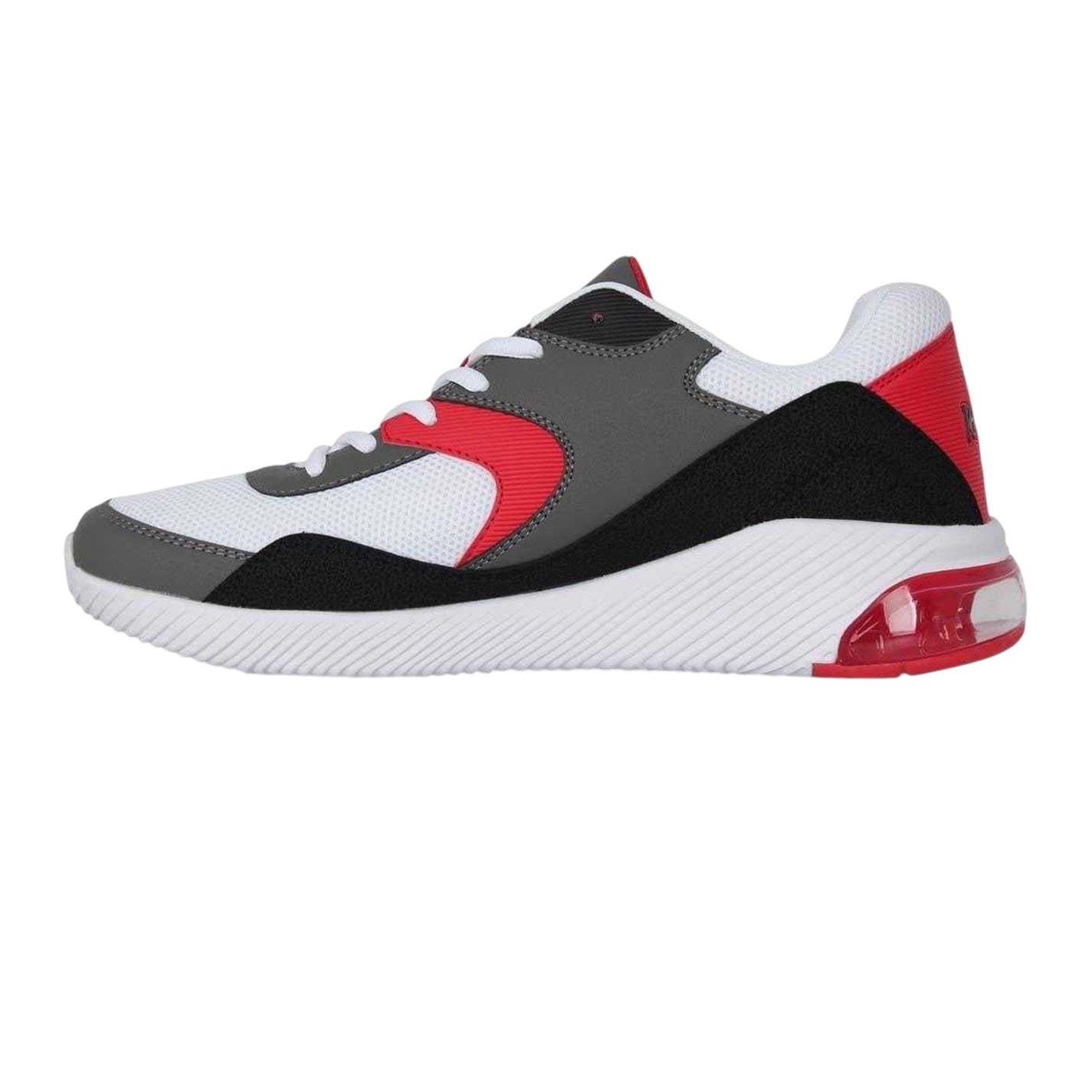 White-Red - Side - Rise Mens Air Cushioned Basketball Shoes