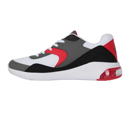 White-Red - Side - Rise Mens Air Cushioned Basketball Shoes