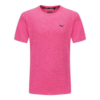 Pink Peony Marl Marl - Front - Everlast Mens Chest Logo T-Shirt