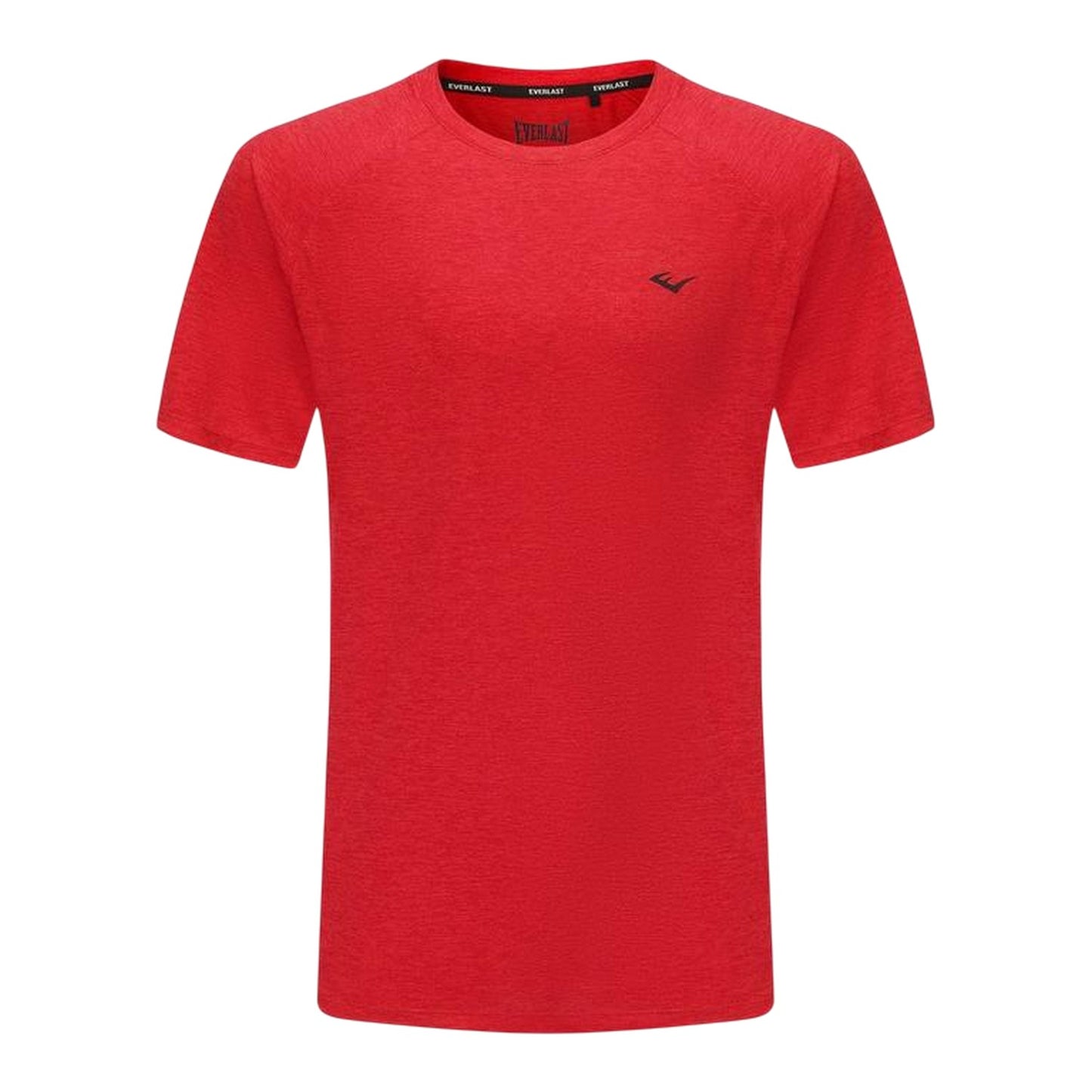 Red Melange Marl - Front - Everlast Mens Chest Logo T-Shirt