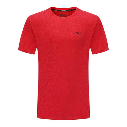 Red Melange Marl - Front - Everlast Mens Chest Logo T-Shirt