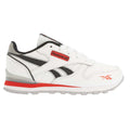 White - Side - Reebok Childrens-Kids Classic Step N Flash Shoes