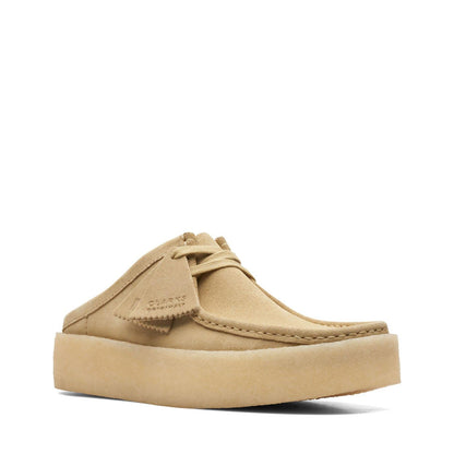 Brown - Back - Clarks Mens Wallabee Suede Cupsole Boat Shoes