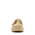 Brown - Side - Clarks Mens Wallabee Suede Cupsole Boat Shoes