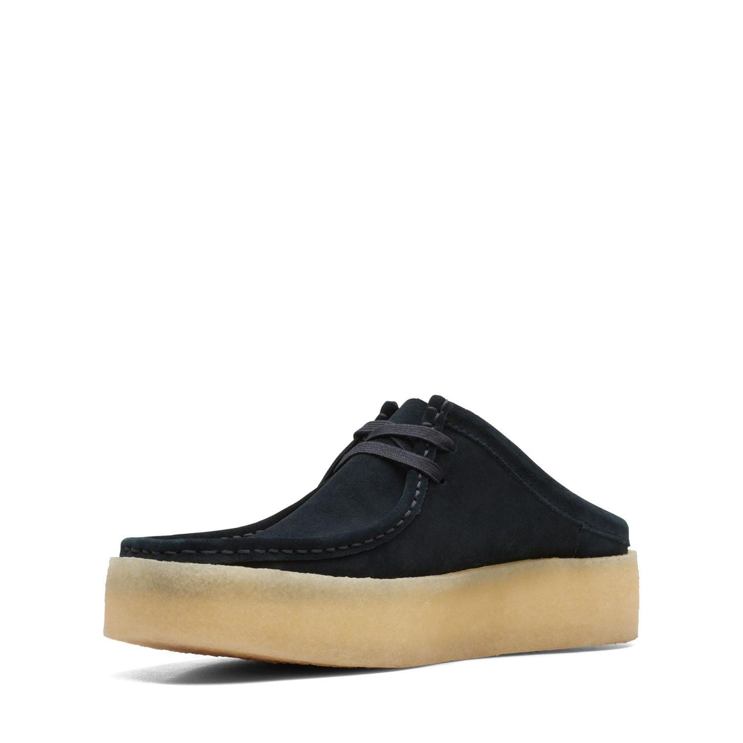 Black - Lifestyle - Clarks Mens Wallabee Suede Cupsole Boat Shoes