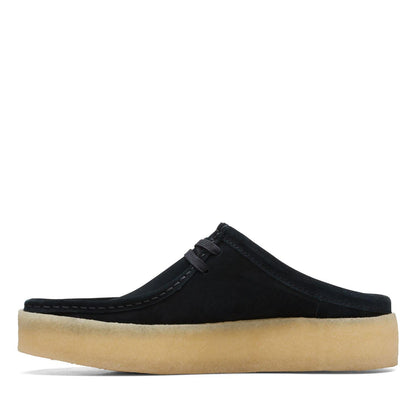 Black - Pack Shot - Clarks Mens Wallabee Suede Cupsole Boat Shoes
