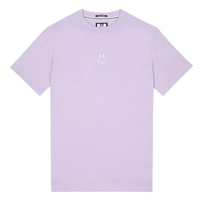 Purple - Front - Weekend Offender Mens Smile Graphic Regular Short-Sleeved T-Shirt