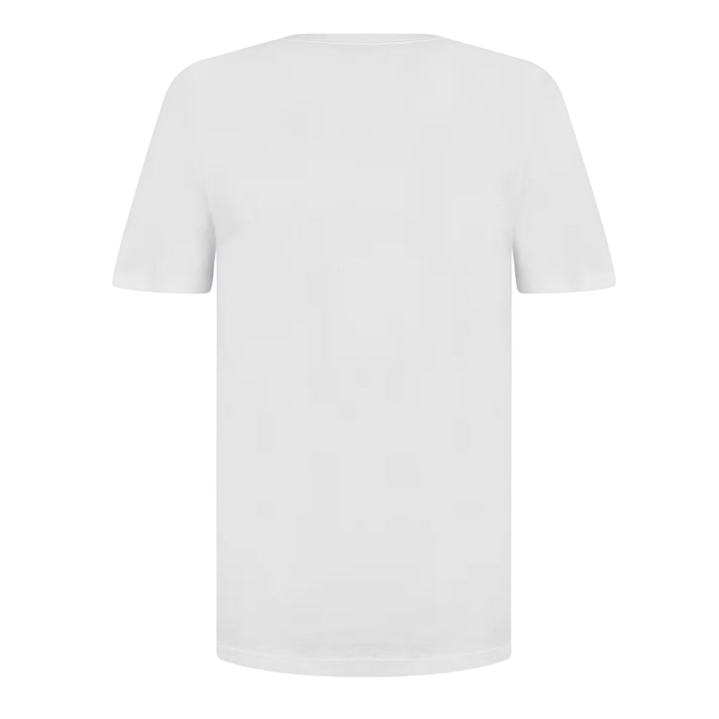 White - Back - Boss Mens Embroidered Logo Crew Neck T-Shirt (Pack of 3)