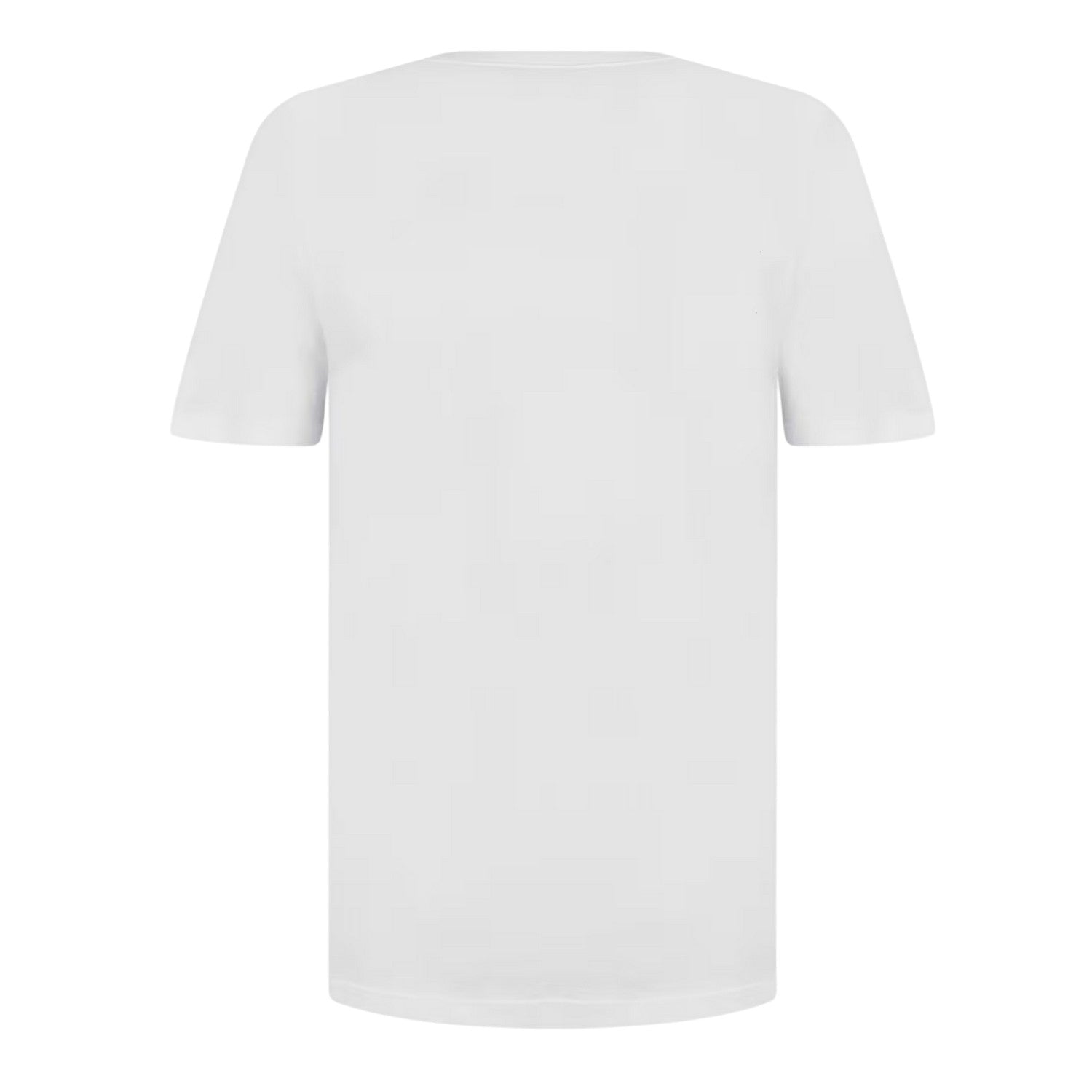 White - Back - Boss Mens Embroidered Logo Crew Neck T-Shirt (Pack of 3)