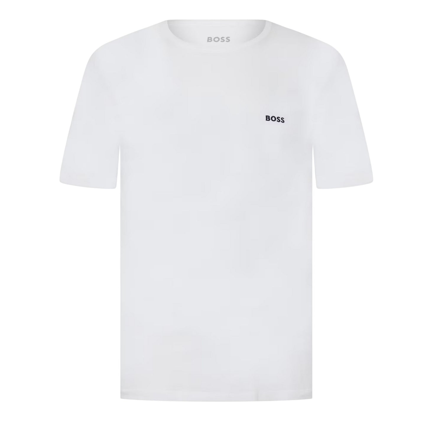 Black-White-Navy - Back - Boss Mens Embroidered Logo Crew Neck T-Shirt (Pack of 3)