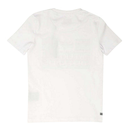 White - Back - Weekend Offender Boys Spine Cotton T-Shirt