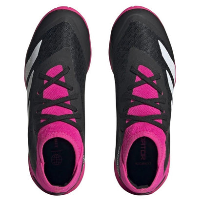 Black - Side - Adidas Childrens-Kids Predator Accuracy 3 Indoor Football Boots